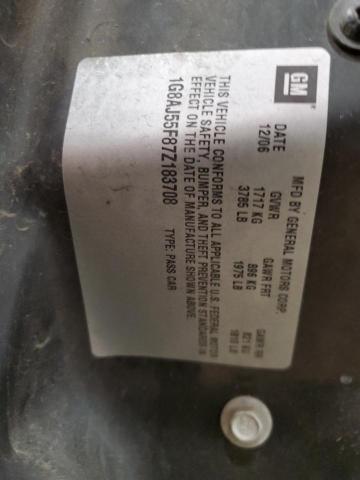 1G8AJ55F87Z183708 - 2007 SATURN ION LEVEL 2 BURGUNDY photo 10