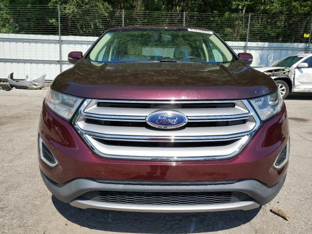 2FMPK3J91JBB84724 - 2018 FORD EDGE SEL BURGUNDY photo 5