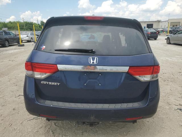 5FNRL5H62EB114739 - 2014 HONDA ODYSSEY EXL BLUE photo 6