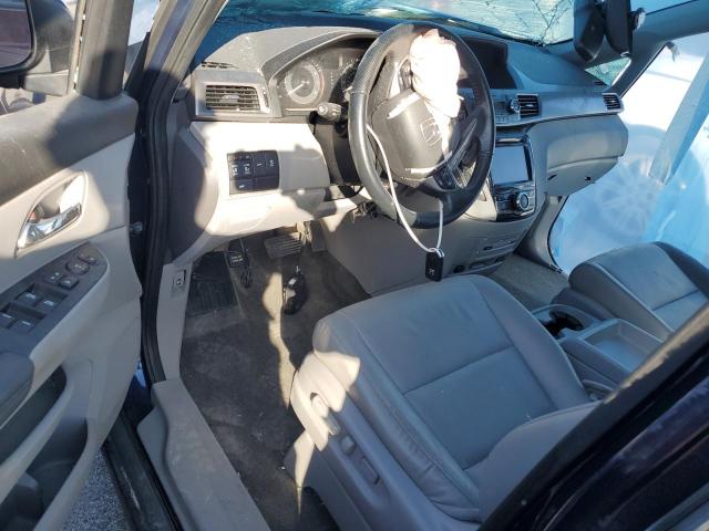 5FNRL5H62EB114739 - 2014 HONDA ODYSSEY EXL BLUE photo 8