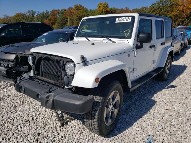 1C4BJWEG4JL908059 - 2018 JEEP WRANGLER U SAHARA WHITE photo 2