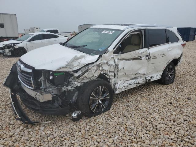 5TDKKRFH9GS167534 - 2016 TOYOTA HIGHLANDER XLE WHITE photo 1