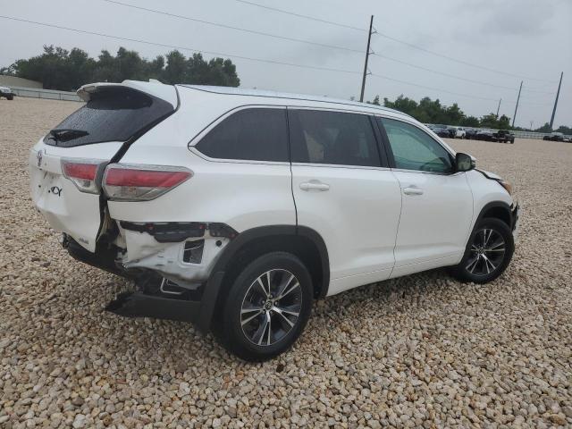 5TDKKRFH9GS167534 - 2016 TOYOTA HIGHLANDER XLE WHITE photo 3