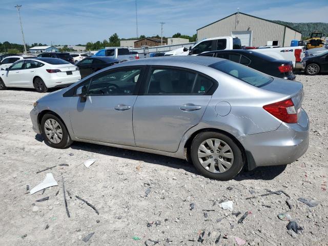 19XFB2F56CE022826 - 2012 HONDA CIVIC LX SILVER photo 2