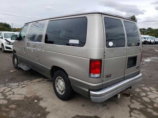 1FMRE11L21HB52254 - 2001 FORD ECONOLINE E150 WAGON TAN photo 3