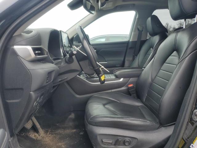 5TDGZRBH0NS204460 - 2022 TOYOTA HIGHLANDER XLE BLACK photo 7
