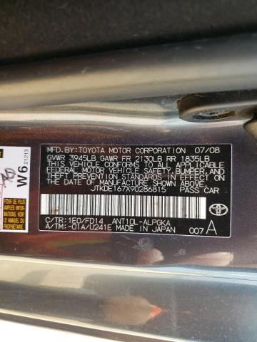 JTKDE167X90286815 - 2009 TOYOTA SCION TC Boz foto 13