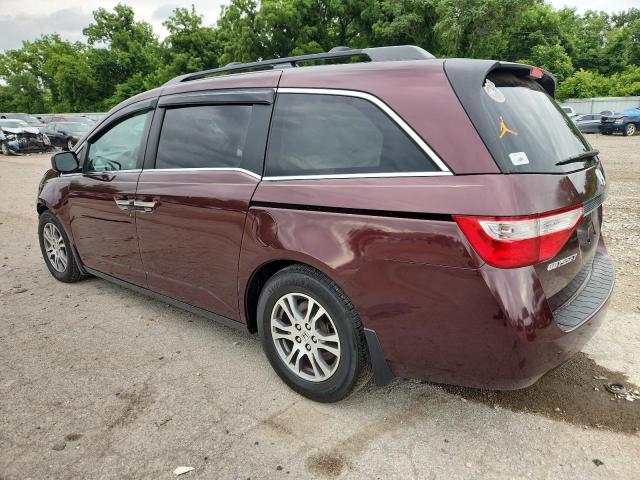 5FNRL5H69BB082917 - 2011 HONDA ODYSSEY EXL BURGUNDY photo 2