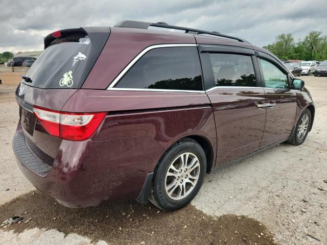 5FNRL5H69BB082917 - 2011 HONDA ODYSSEY EXL BURGUNDY photo 3