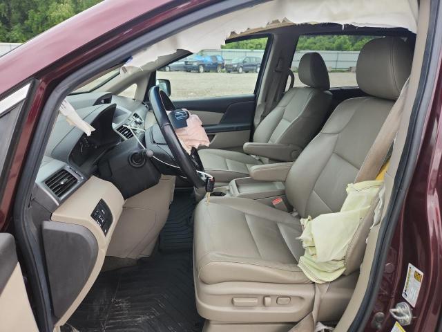 5FNRL5H69BB082917 - 2011 HONDA ODYSSEY EXL BURGUNDY photo 7