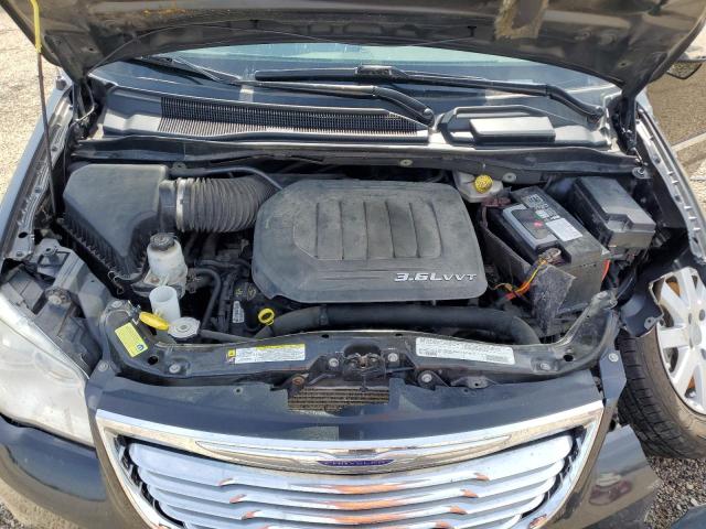 2C4RC1CG8CR393205 - 2012 CHRYSLER TOWN & COU TOURING L BLACK photo 12