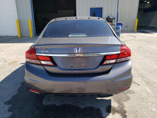 2HGFB2F92EH546437 - 2014 HONDA CIVIC EXL ნაცრისფერი ფოტო 6