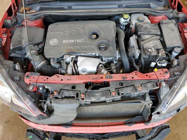 W04WJ3N50HG125008 - 2017 BUICK CASCADA SPORT TOURING RED photo 11