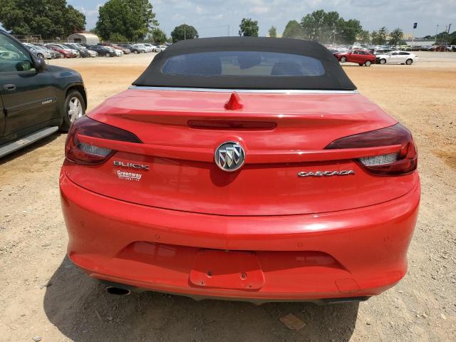 W04WJ3N50HG125008 - 2017 BUICK CASCADA SPORT TOURING RED photo 6