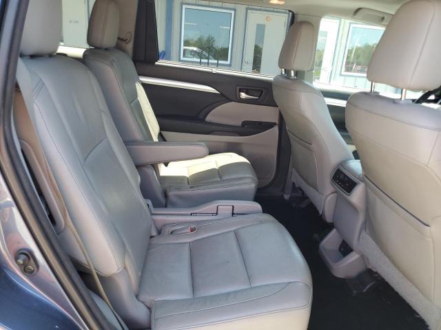 5TDKKRFH7ES012834 - 2014 TOYOTA HIGHLANDER XLE BLUE photo 10