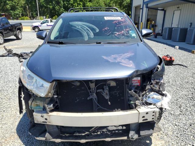 5TDKKRFH7ES012834 - 2014 TOYOTA HIGHLANDER XLE BLUE photo 5