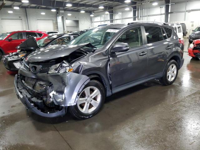 JTMRFREVXEJ003889 - 2014 TOYOTA RAV4 XLE GRAY photo 1