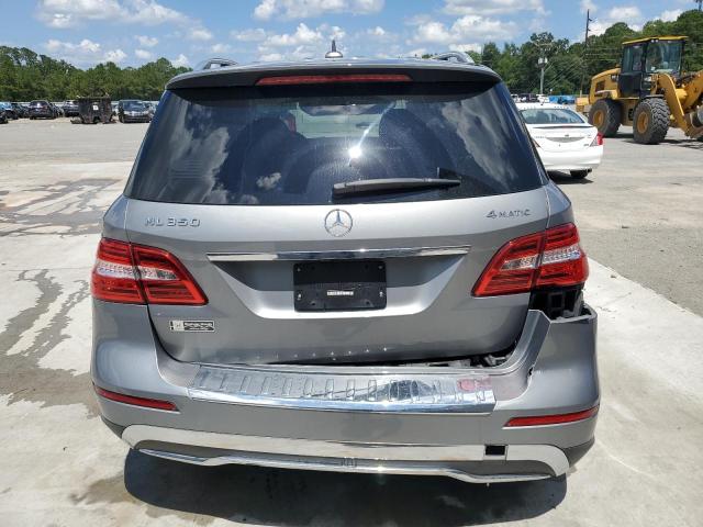 4JGDA5HB6FA581648 - 2015 MERCEDES-BENZ ML 350 4MATIC GRAY photo 6