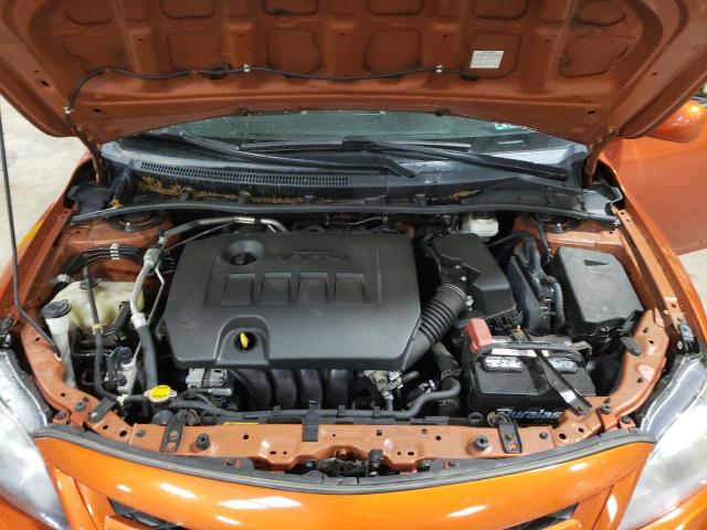 2T1BU4EE5DC065091 - 2013 TOYOTA COROLLA BASE ORANGE photo 11