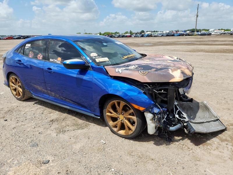 SHHFK7H44KU212259 - 2019 HONDA CIVIC SPORT Niebieski zdjęcie 4