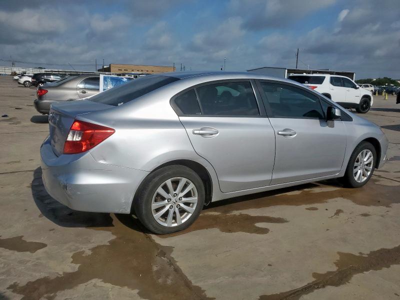 19XFB2F84CE317093 - 2012 HONDA CIVIC EX SILVER photo 3