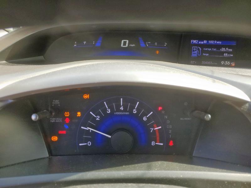 19XFB2F84CE317093 - 2012 HONDA CIVIC EX SILVER photo 9