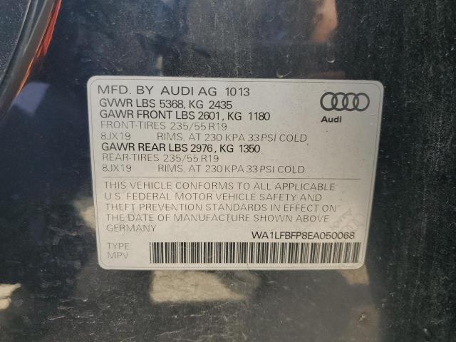 WA1LFBFP8EA050068 - 2014 AUDI Q5 PREMIUM PLUS BLACK photo 14