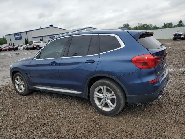 5UXTR7C58KLE93951 - 2019 BMW X3 SDRIVE30I BLUE photo 2