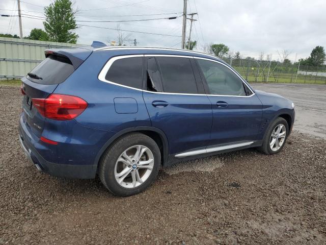 5UXTR7C58KLE93951 - 2019 BMW X3 SDRIVE30I BLUE photo 3