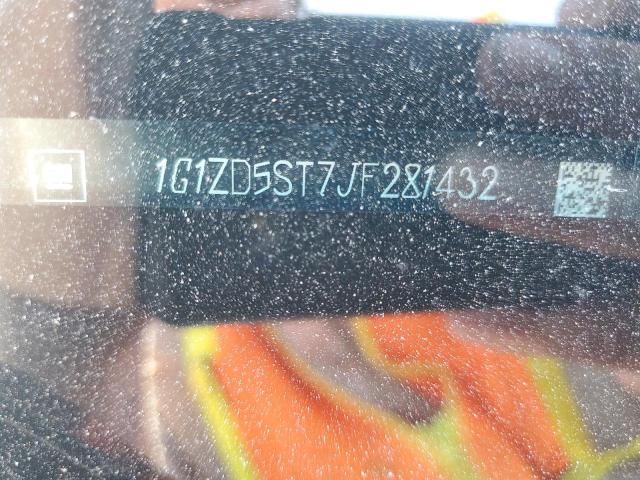 1G1ZD5ST7JF281432 - 2018 CHEVROLET MALIBU LT წითელი ფოტო 12