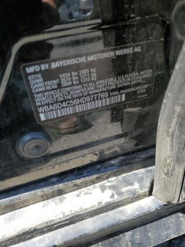 WBA6D4C56HD977769 - 2017 BMW 650 I GRAN COUPE BLACK photo 12