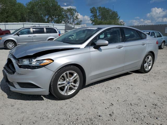 3FA6P0HD4JR240589 - 2018 FORD FUSION SE SILVER photo 1