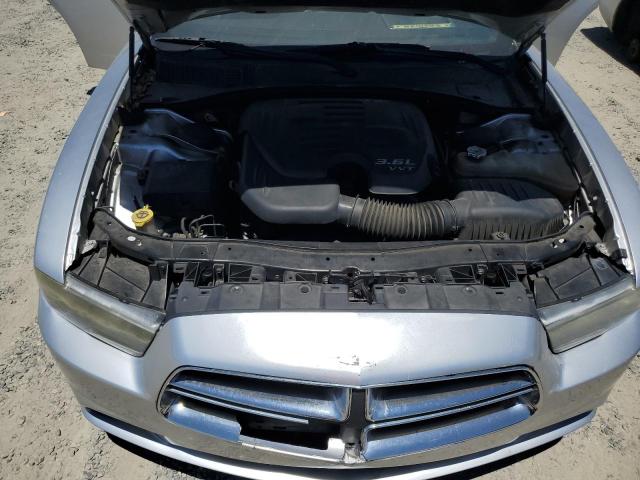 2C3CDXBG1CH103355 - 2012 DODGE CHARGER SE SILVER photo 11