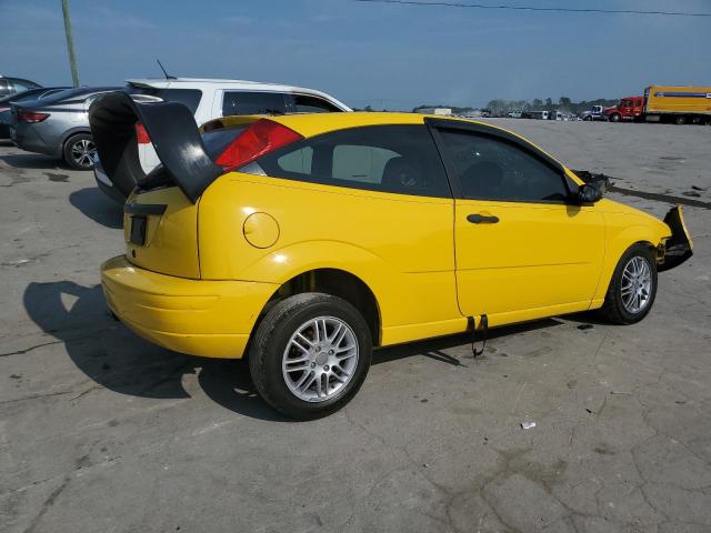 1FAFP31N07W255875 - 2007 FORD FOCUS ZX3 YELLOW photo 3