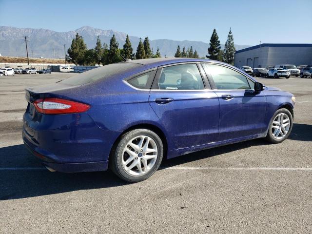 3FA6P0H76GR330734 - 2016 FORD FUSION SE BLUE photo 3