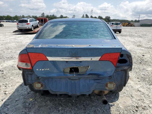 2HGFA16699H508891 - 2009 HONDA CIVIC LX-S BLUE photo 6