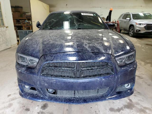 2C3CDXDT9EH115072 - 2014 DODGE CHARGER R/T BLUE photo 5