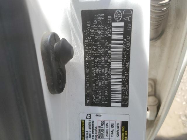 2T1BU40E19C170015 - 2009 TOYOTA COROLLA BASE Biały zdjęcie 12