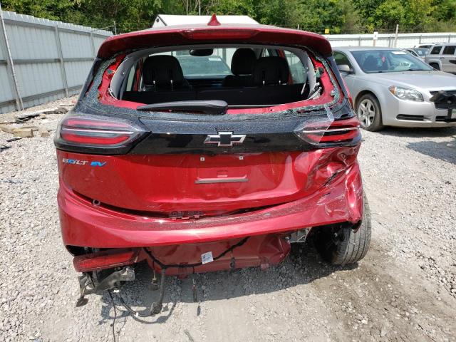 1G1FX6S02P4133487 - 2023 CHEVROLET BOLT EV 2LT RED photo 6