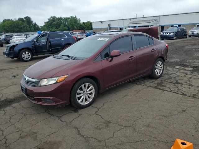2HGFB2F9XCH592725 - 2012 HONDA CIVIC EXL BURGUNDY photo 1