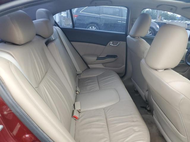 2HGFB2F9XCH592725 - 2012 HONDA CIVIC EXL BURGUNDY photo 10