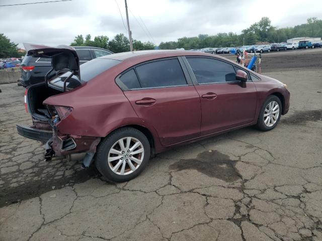 2HGFB2F9XCH592725 - 2012 HONDA CIVIC EXL BURGUNDY photo 3