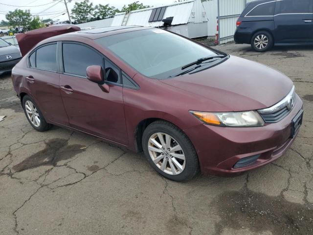 2HGFB2F9XCH592725 - 2012 HONDA CIVIC EXL BURGUNDY photo 4