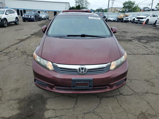 2HGFB2F9XCH592725 - 2012 HONDA CIVIC EXL BURGUNDY photo 5