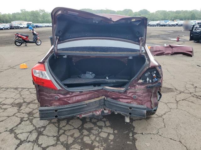 2HGFB2F9XCH592725 - 2012 HONDA CIVIC EXL BURGUNDY photo 6
