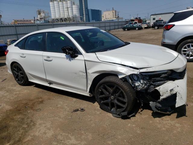 2HGFE2F52NH552906 - 2022 HONDA CIVIC SPORT WHITE photo 4