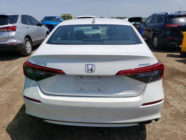 2HGFE2F52NH552906 - 2022 HONDA CIVIC SPORT WHITE photo 6