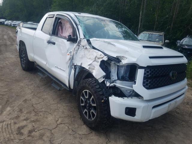 5TFUY5F18KX815841 - 2019 TOYOTA TUNDRA DOUBLE CAB SR/SR5 WHITE photo 4