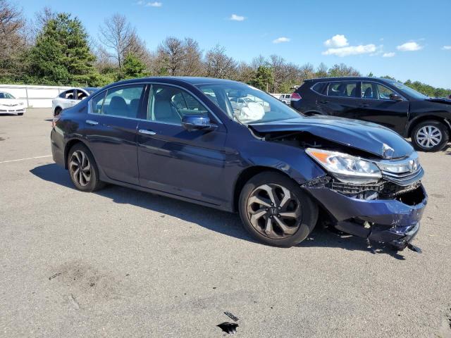 1HGCR3F8XGA008856 - 2016 HONDA ACCORD EXL BLUE photo 4