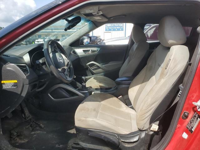 KMHTC6AD8DU087858 - 2013 HYUNDAI VELOSTER RED photo 7